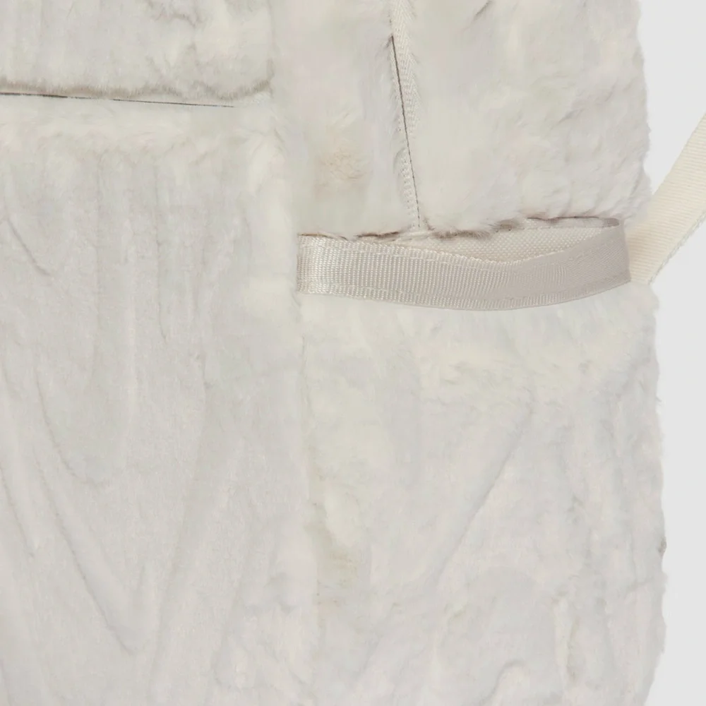 NIKE Elegant White Faux Fur Backpack - Picture 7 of 7